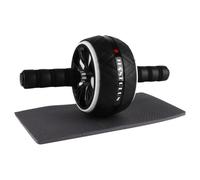 STOBAZA Rueda Abdominal de Plástico Blanco, Fortalece Abdomen y Espalda Rodillo para Ejercicios Abdominales para Expertos y Hombres, Equipo de Fitness