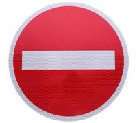 STOBAZA Señal Cartel de Advertencia de Aluminio de Seguridad Vial Color Rojo que Alerta a Conductores y Prioriza la Seguridad para Estacionamientos y Sótanos