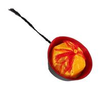 STOBAZA Sombrero Tradicional Chino Negro con Trenza Sombrero de Disfraz Hanfu Oriental 10 Años Accesorio Histórico para Actuaciones y Fiestas para Teatro y Cosplay