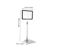 STOBAZA Soporte Ajustable para Carteles de Mesa Exhibidor para Etiquetas de Supermercados Base Estable para Señalización Comercial y Publicidad Retail