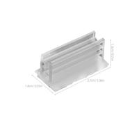 STOBAZA Soporte Autoadhesivo de Sobremesa para Tarjetas de Visita Tarjetero de Plástico Transparente Mini Tarjetero Compacto Base de Espuma 100 Unidades para Oficina Restaurante y