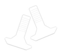 STOBAZA Soporte de Hierro para Rueda de Ejercicios de Hámster, 2 Piezas de Color Blanco, Soporte Resistente para Rueda Giratoria, Accesorio para Jaula y Juego de Hámster