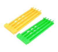 STOBAZA Soporte Organizador de Plástico Verde para Anillos de Pie de Palomas Mensajeras Carreras, 2 Piezas, Adecuado para Gestión en Operaciones Avícolas