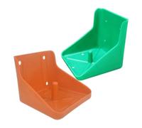 STOBAZA Soporte para Bloques Minerales 2 Piezas para Ganado y Ovejas , Caja de Plástico Gruesa Fácil de Montar , Bandeja Práctica para Alimentación Diaria en Interiores