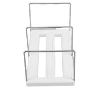 STOBAZA Soporte para Libros Ajustable y Extensible de Metal Separadores Seguros, Adecuado para Documentos, Recetas y Revistas en Escritorio y Oficina