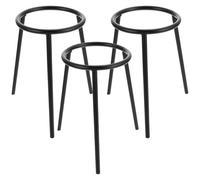 STOBAZA Soporte Trípode para Laboratorio Educativo 3 Unidades Soporte para Trípode de Química y Lámpara de Alcohol Equipo de Experimentación Escolar para Física Biología y Química