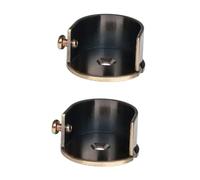 STOBAZA Soportes para Barra de Cortina de 28 Mm, Soporte de Varilla de Pared en Bronce Antiguo, Acero Resistente para Instalación en Salón, Dormitorio y Oficina, Juego de 2 Piezas