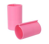 STOBAZA Soportes para Rollos de Lienzo de Pintura de Gemas Anti-rolling de Plástico Color Rosa Abrazaderas, Kit 2piezas para Arte Gemas On-the-go