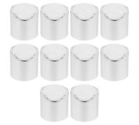 STOBAZA Tapa De Prensado Para Botellas De Loción 10 Piezas Plástico Plata Compatible Con Botellas De Gel Y Champú Uso Diario