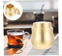 STOBAZA Tarro de Latón para Almacenamiento de Polvo y Té Pequeño Hermético y Sellado con Diseño Resistente la Humedad para Especias y Condimentos Cocina Elegante y Práctico para Conservar