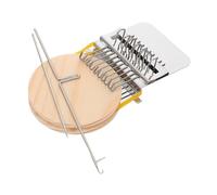 STOBAZA Telar de Madera para Niños Tejedora Educativa 10 Piezas Mini Kit Artesanal Color Natural Juguete Práctico Manualidades DIY para Desarrollo Infantil