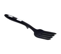STOBAZA Tenedor de Cocina de Silicona Flexible Antiadherente Resistente al Calor para Pasta y Noodles Mango Ergonómico Seguro para Menaje Cocina Multifuncional Negro y Blanco