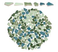 STOBAZA Teselas para Mosaicos Irregulares de Cerámica de 200g, Piezas de Mosaico Pequeñas y Creativas, Resistentes y Convenientes para Manualidades en Casa o Jardín