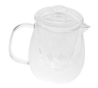STOBAZA Tetera de Vidrio Resistente al Calor con Filtro Suelto Hervidor Doméstico con Asa Ergonómica para Uso Diario y Regalo para Amantes del Té
