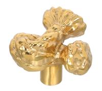 STOBAZA Tiradores de Latón Forma de Nudo Vintage para Muebles Tiradores de Armario y Cajón Resistentes al Desgaste Acabado Dorado para Cocina Baño y Dormitorio Instalación Rápida y Agarre