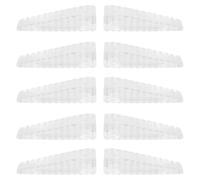 STOBAZA Topes para Puertas de Silicona Transparente Pequeños 10 Piezas Tapones de Seguridad Antideslizantes para Cuñas Prácticas para Protección Infantil Hogar