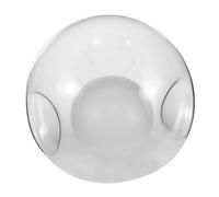 STOBAZA Triple Recessed Bean Shape Glass Lamp Shade Heat Dissipating Globe Cover For Ceiling Chandeliers And Wall Sconces Diameter Milk Double Layer Design