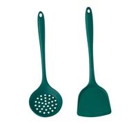 STOBAZA Utensilios de Cocina de Silicona Pala y Cuchara Ranurada Resistentes al Calor para Uso Doméstico y Profesional