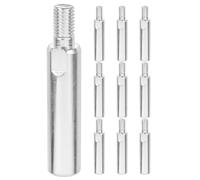 STOBAZA Varillas de Extensión para Amoladora Angular M10 10 Piezas de Acero Adaptador de Eje de Conexión Multifunción para Pulir y Esmerilar Accesorios para Amoladoras Angulares