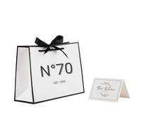 STOBOCTER Bolsa de regalo de 70 cumpleaños para mujeres y hombres, bolsas de regalo de papel de recuerdo de 70 años con cinta y tarjeta, bolsas de regalo reutilizables para decoraciones de fiesta de