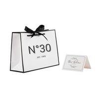 STOBOCTER Bolsa de regalo de cumpleaños número 30 para mujeres y hombres, bolsas de regalo de papel de recuerdo de 30 años con cinta y tarjeta, bolsas de regalo reutilizables para ella, decoración de