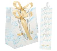STOBOK 10 Bolsas De Papel Para Con Diseño De Mármol Perfectas Para Bodas y Fiestas