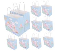 STOBOK 10 Piezas Bolso Mini Conejito Bolsa De Bolsas De Contenedores De Bolsas De Ramo Bolsas De Bolsas De Medianas con Asa Papel Alumno Juerga