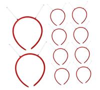 STOBOK 10 Piezas Diademas con Resortes Accesorios para Cabello Temáticos Espaciales para Fiestas Temáticas y Disfraces DIY Rojo