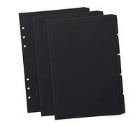 STOBOK 15 Piezas Separador De Índice Página Pegatinas De Color A5 Cuaderno Carpetas De Archivos De Plástico 6 Divisores Para 3 Carpetas De Anillas Separadores De Carpetas Suministros De