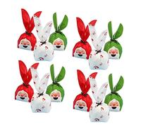STOBOK 150 Piezas bolsas de bolsa de embalaje bolso del favor de fiesta s de santa para de de papá noel de dulces s de paquete oído Conejo