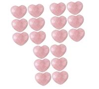 STOBOK 18piezas Piedras De Forma De Corazón Para Decoración De Sanación y Del Chakra Para Día De San Valentín y Decoración Del Hogar