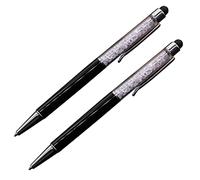 STOBOK 2piezas Bolígrafo De Cristal y Lápices Táctiles Multifuncionales Brillantes y Delgados Punta Redonda Dispositivos Pantalla Táctil Capacitiva para Tablet y Escritura