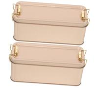 STOBOK 2piezas Caja De Almacenamiento De Galletas Contenedor De Vintage Caja De Para Embalaje De y Biscotes