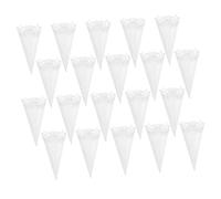 STOBOK 40piezas Conos Para Confeti De Boda Diseño De Encaje Hueco Perfectos Para Decoración De Bodas Fiestas y Celebraciones