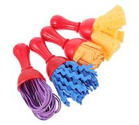 STOBOK 4piezas Esponjas De para Set Herramientas De Dibujo Creativo Accesorios De Arte DIY Cepillos Esponja para Doodling Infantil Colores Aleatorios