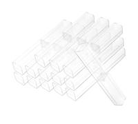 STOBOK 50piezas Estuche para Lápices Transparente de Estuches para Bolígrafos Individuales Cajas para Lápices Pequeñas para Organizar Suministros de Oficina la Escuela Hogar