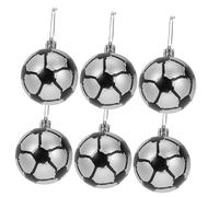 STOBOK 6 Piezas Adornos Navideños De Futbol Pelota De Futbol Adorno Navideño Adornos Clásicos De Béisbol y Fútbol. Adorno De Bolas Adornos De Bolas Mini Exterior Fútbol Americano