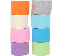 STOBOK 8 Rollos Cinta De Desplazamiento De Color Fondo De Despedida De Soltera Serpentina De Despedida De Soltera Serpentinas De Crepé De Colores Cinta De Crepe Papel Arte Latte Boda