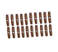 STOBOK Botones de Madera Decorativos 20 Piezas para Coser Abrigo y Suéter Café 6 Cm Versátiles para Manualidades Diseño Imitación Cuerno Uso DIY Invierno