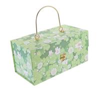 STOBOK Caja De Almacenamiento De Papel Diseño De Patrón De Caricatura Caja De Portátil Asa Para Bodas y Celebraciones Unidad