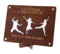 STOBOK Caja De Obsequio para Graduación Tarjetero De Madera Contenedor De Dinero DIY Cartera De Madera para Graduación para Celebraciones Especiales como Bodas y Cumpleaños