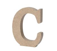 STOBOK Decorativas Para Bodas y Fiestas Letra c Color Natural Para Decoración De Hogar y Jardín Para Educación Infantil y Creación De Palabras