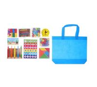 STOBOK Kit De Matemáticas Con Figuras Geométricas y Bastones Para Actividades De Aprendizaje Kindergarten y Educación Secundaria