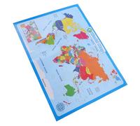 STOBOK Mapa del Mundo para Niños, Póster Mural Educativo Resistente al Desgaste, Adecuado para Preescolar y Jardín de Infancia Estilo Aleatorio