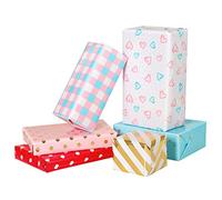 STOBOK Papel para Envolver Encantador Rollo de Papel para Envolver Envoltorio de para Boda Cumpleaños Baby Shower 6 Hojas