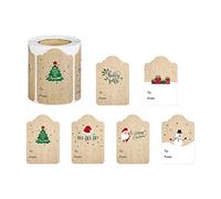 STOBOK Pegatinas Navideñas Unids Etiquetas De Obsequio Diseño De Navidad Para Nombres Etiquetas Festivas Para Decoración De Regalos Fiestas