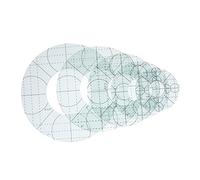 STOBOK Regla De Patchwork Acrílica 5 Piezas Herramienta De Costura Transparente Para Confección Doméstica y Profesional Accesorios De Tela Para Diy Bordado y Costura