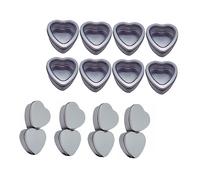 STOBOK Uds Caja De Hojalata De Amor Lata De Hojalata De Té Contenedor Vacío De Contenedor Redondo De Lata De Para Dulces De Dulces De