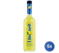 Stock 6x Limoncello Transparente 25 % vol 25Ø 500 Ml Vetro