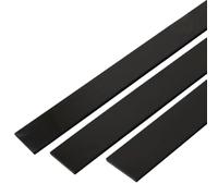 Stock de plástico rectangular barra plana ABS | Tamaño negro 2,3,4,5,6,8 mm 500x70 mm for gabinete de robótica de fresado CNC(8mm)